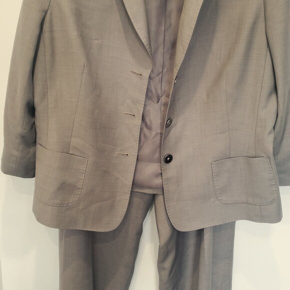 Nine West Light Grey Pant Suit with 3/4 Sleeves 16 - Picture 8 of 13
